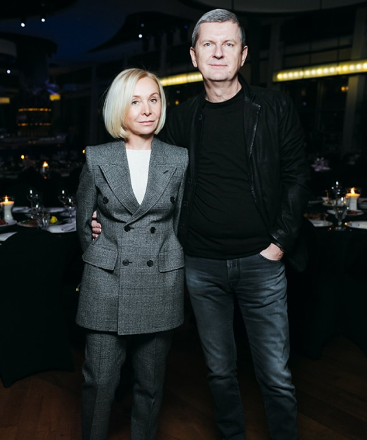 The main producer of music and entertainment programs of the First channel Yuri Aksyuta and his wife Svetlana